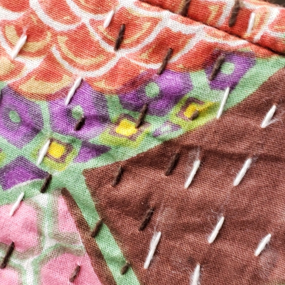 Boho Embroidered Fabric Clutche - Picture 5 of 6